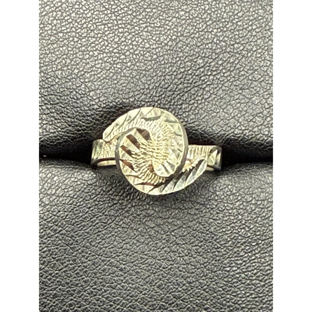 EUC Sterling Silver Twist Ring 4 Grams Size 7.75 J16